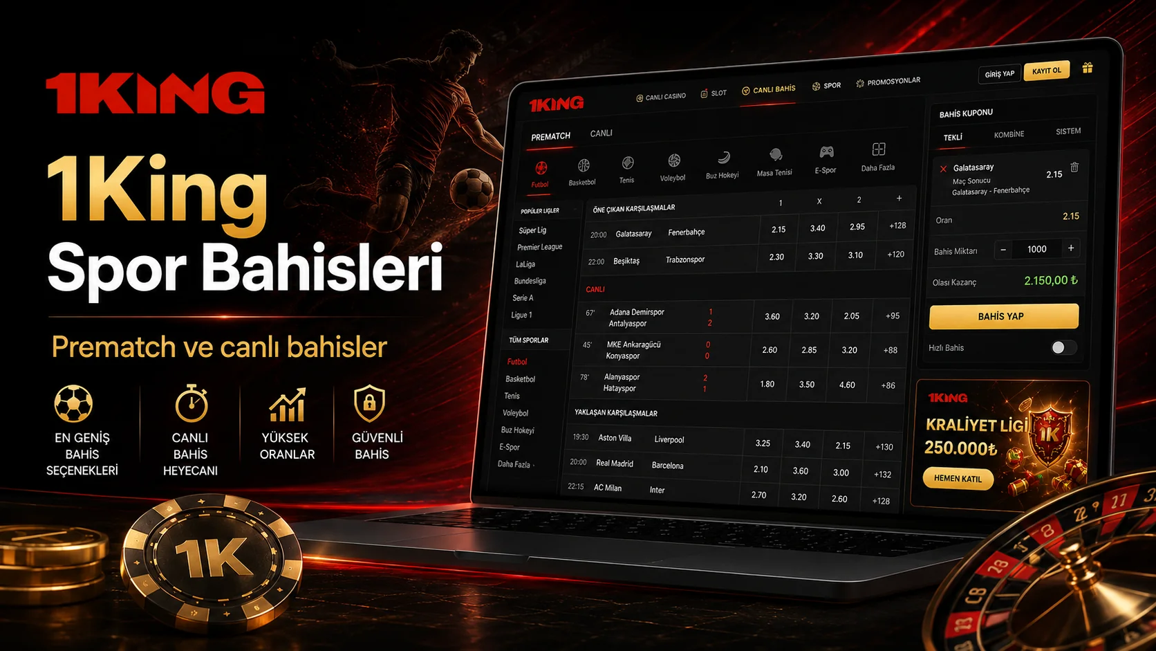 1King Bahis ve Spor Bahisleri