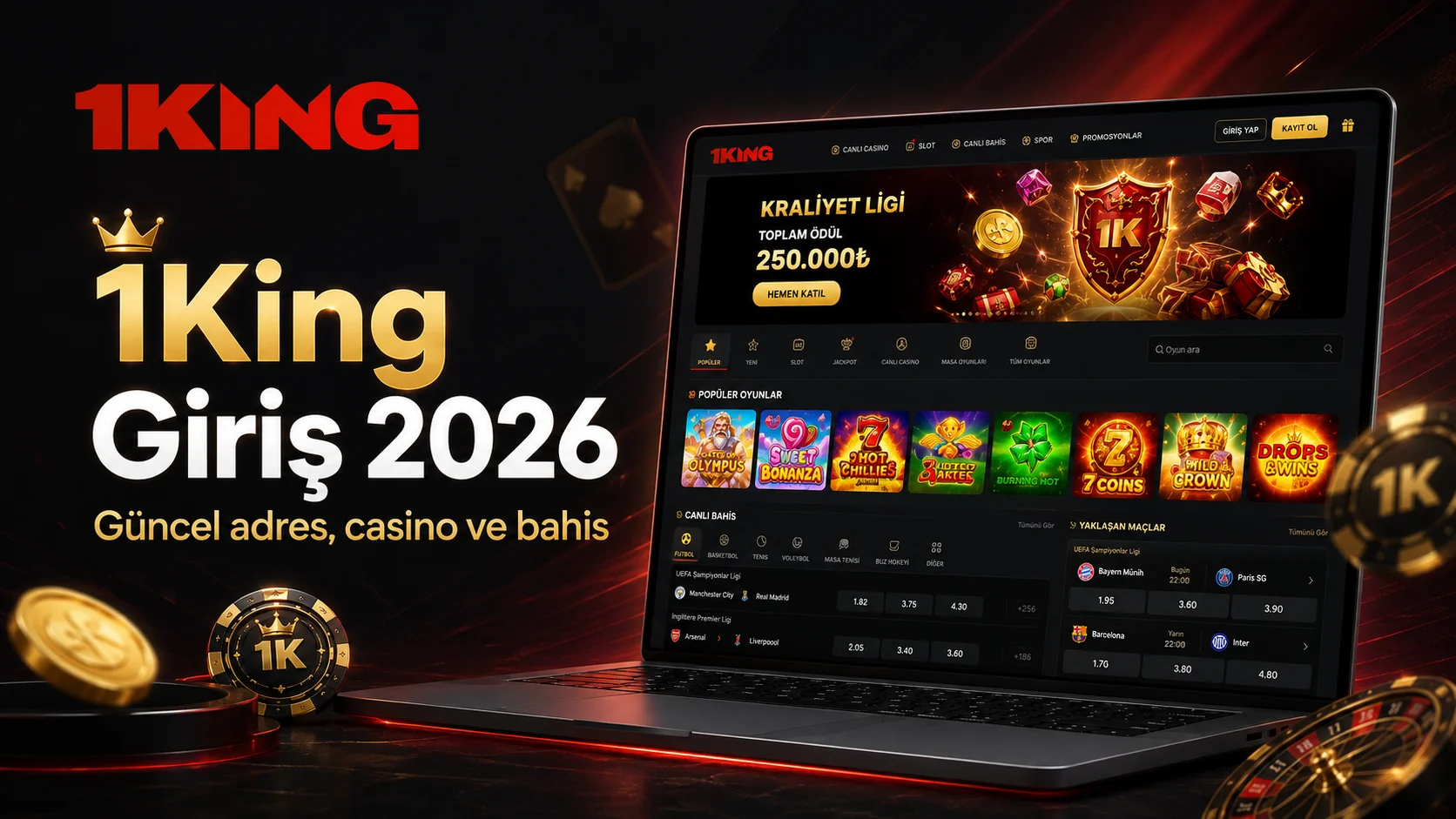 1King 2026: Güncel Giriş Adresi, Casino ve Spor Bahisleri